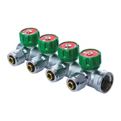 Колектор вентильний з фитингом Koer KR.1122-4 1"x4 ways (KR2655) от KOER - купить в интернет-магазине