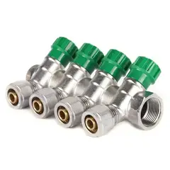 Колектор вентильний з фитингом Koer KR.1123-4 3/4"x4 ways (KR2831) от KOER - купить в интернет-магазине