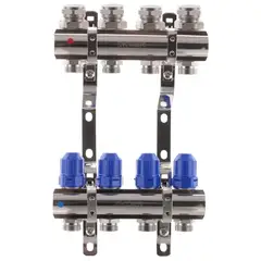 Колекторний блок з термостатіч. клапанами Koer KR.1100-04 1"x4 ways (KR2630) от KOER - купить в интернет-магазине