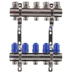 Колекторний блок з термостатіч. клапанами Koer KR.1100-05 1"x5 ways (KR2631) от KOER - купить в интернет-магазине