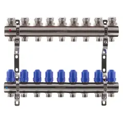 Колекторний блок з термостатичними клапанами Koer KR.1100-09 1"x9 ways (KR2635) от KOER - купить в интернет-магазине
