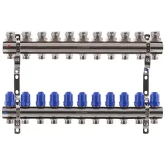 Колекторний блок з термостатичними клапанами Koer KR.1100-11 1"x11 ways (KR2637) от KOER - купить в интернет-магазине