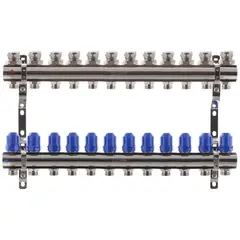 Колекторний блок з термостатичними клапанами Koer KR.1100-12 1"x12 ways (KR2638) от KOER - купить в интернет-магазине
