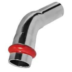 Коліно 45° однорозтрубне ВН KOER KQ.B18 PRESS-INOX AISI 304 18x18 (KR6426) от KOER - купить в интернет-магазине