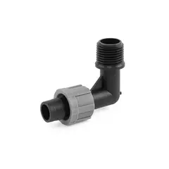 Коліно сполучне крапельна стрічка – різьба зовнішня 1/2", DSTA02-12L от Bradas - купить в интернет-магазине