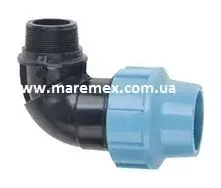 Коліно з зовнішньою різьбою (НР)-110х3 (0) - Santehplast от Santehplast - купить в интернет-магазине