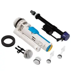 Комплект арматури Mixxus Premium BUTTON-1803-1/2" спускна 2-х кнопочна+наповнювальна з нижн.підкл., от MIXXUS PREMIUM - купить в интернет-магазине