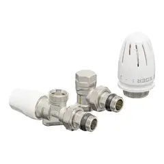 Комплект для підключення радіатора Koer SET-16 - 1/2"x3/4" (осьовий) з термоголовкою ЗЗ (KR3179) от KOER - купить в интернет-магазине