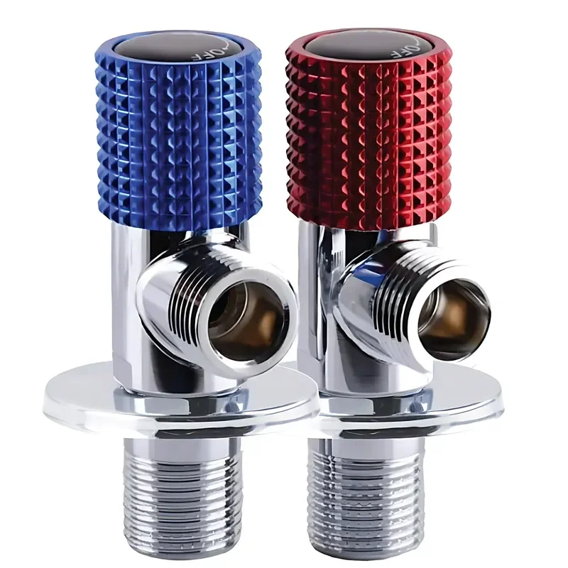 Комплект кранів (пара) для під'єднання сантехприладів CHAMPION VAL-12-1/2x1/2-TWIN CHROME з неірж. сталі (колір хром) (CH6568)