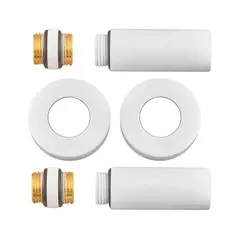 Комплект подовжувачів 1/2Fx1/2M білий KOER KF.SET.06MF WHITE (KR5850) от KOER - купить в интернет-магазине