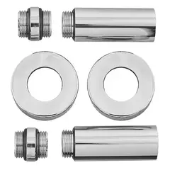 Комплект подовжувачів 1/2Fx1/2M хромований KOER KF.SET.06MF (KR5849) от KOER - купить в интернет-магазине