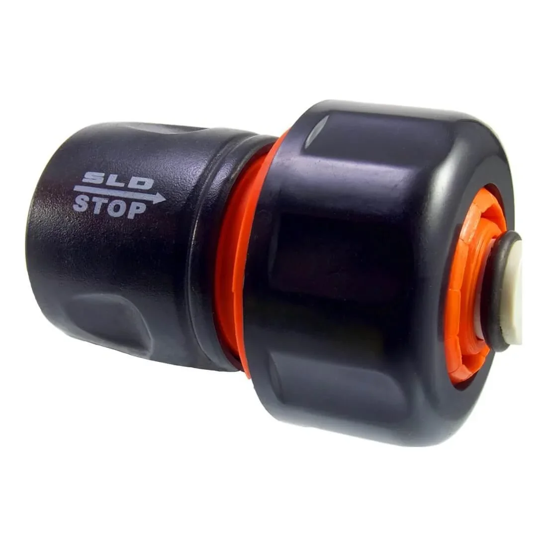 Конектор із клапаном SLD 3/4'' чорний