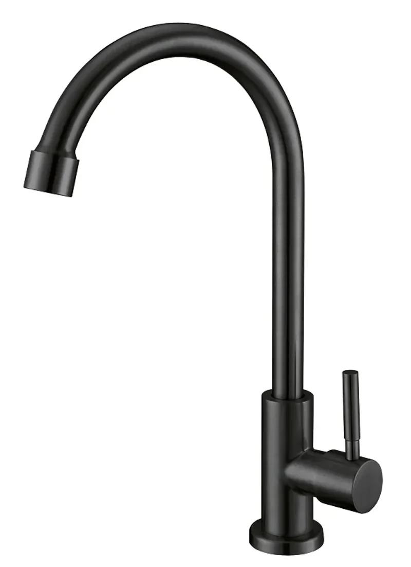 Кран для холодної води MIXXUS MONO-01.SUS BLACK з нерж. сталі (MI6561)