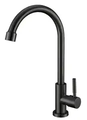 Кран для холодної води MIXXUS MONO-01.SUS BLACK з нерж. сталі (MI6561) от MIXXUS - купить в интернет-магазине