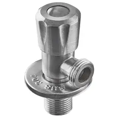 Кран для підключ. сантехприладів Zerix VAL-04-1/2x1/2 з нерж. ст.SUS304 (ZX4800) от Zerix - купить в интернет-магазине