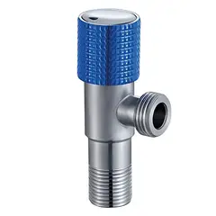 Кран для підключення сантехприладів Mixxus VAL-08-1/2x1/2 з нерж. сталі SUS304 (синій) (MI7097) от MIXXUS - купить в интернет-магазине