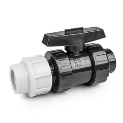 Кран для труб PE 25 мм/ РВ 3/4", PN16, DSRA16V25F34 от Bradas - купить в интернет-магазине