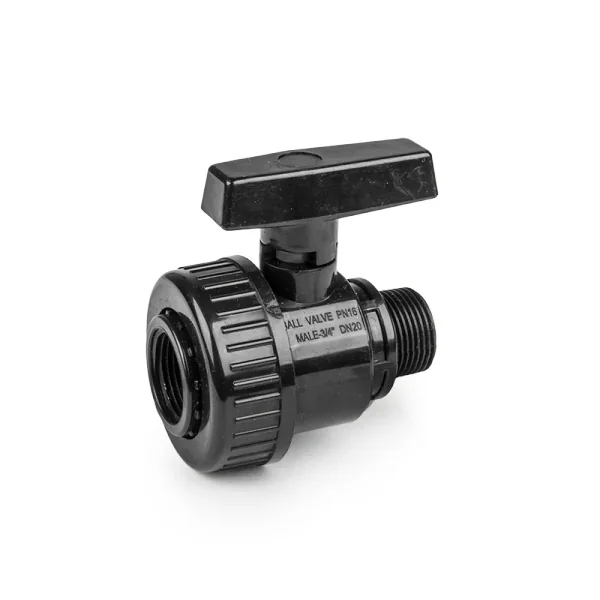 Кран для труб PE РВ 3/4" / РЗ 3/4", PN16, DSRA16VF34M34