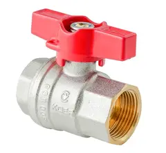 Кран кульовий ГГМ Koer Extreme KE.217-20 - 3/4" FF ручка "метелик" червона (KR5757) от KOER - купить в интернет-магазине
