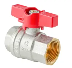 Кран кульовий ГГМ Koer Extreme KE.217-25 - 1" FF ручка "метелик" червона (KR5758) от KOER - купить в интернет-магазине