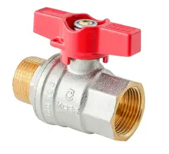 Кран кульовий ГШМ Koer Extreme KE.218-15 - 1/2" FM ручка "метелик" червона (KR5759) от KOER - купить в интернет-магазине