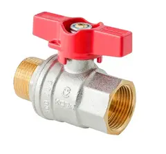 Кран кульовий ГШМ Koer Extreme KE.218-20 - 3/4" FM ручка "метелик" червона (KR5760) от KOER - купить в интернет-магазине