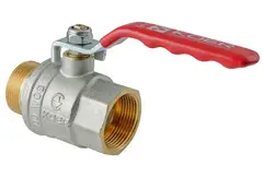 Кран кульовий ГШВ Koer Extreme KE.215-15 - 1/2" FM ручка "важіль" червона (KR5750) от KOER - купить в интернет-магазине