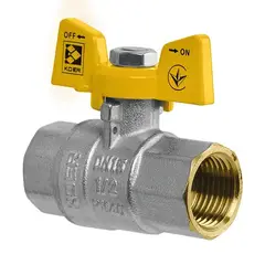 Кран кульовий Koer KG.207 - 3/4" FF ГГМ (газ) (KR4959) от KOER - купить в интернет-магазине