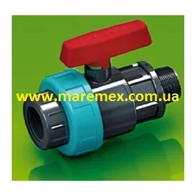 Кран шаровый Вр/Нр резьба внутренняя наружная 1*1/2"(30шт) - Santehplast