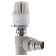 Кран термостатичний з термоголовкою кутовий 25x3/4 PPR Koer K0154.PRO (KP0196) от KOER - купить в интернет-магазине