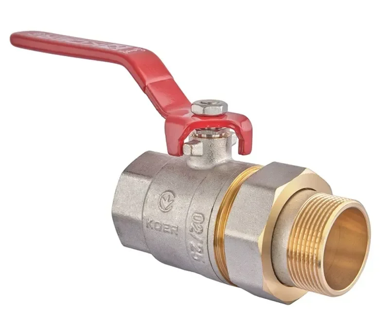 Кран с американкой 1-1/4" ручка РЫЧАГ (Koer KR.229) (KR0150)