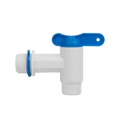 Кран зовнішня різьба 3/4", РР, GTM3434PP/WHITE / L от Bradas - купить в интернет-магазине