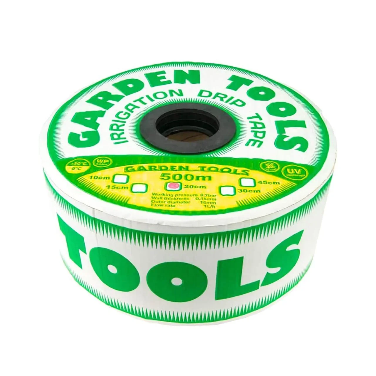 Крапельна стрічка (Розмотування) Garden Tools 16*0,15*20 см (500 м.) чорна