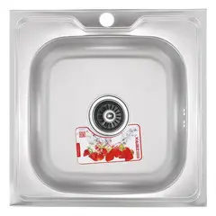 Кухонная мойка накладная Zerix Z5050-06-160E (Satin) (ZX1609) от Zerix - купить в интернет-магазине