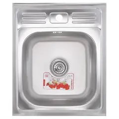 Кухонная мойка накладная Zerix Z5060-06-160E (Satin) (ZX1611) от Zerix - купить в интернет-магазине