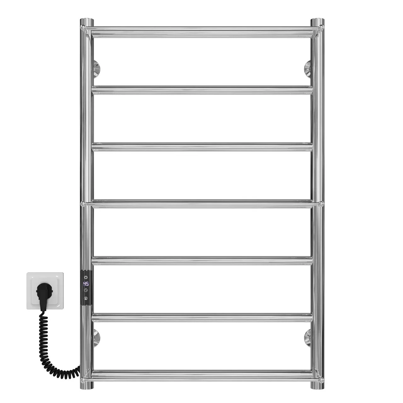 Рушникосушарка електрична Ladder П9 500х1000 Deffi нержавіюча сталь (Чорний, EF16, Праве підключення) - фото 137