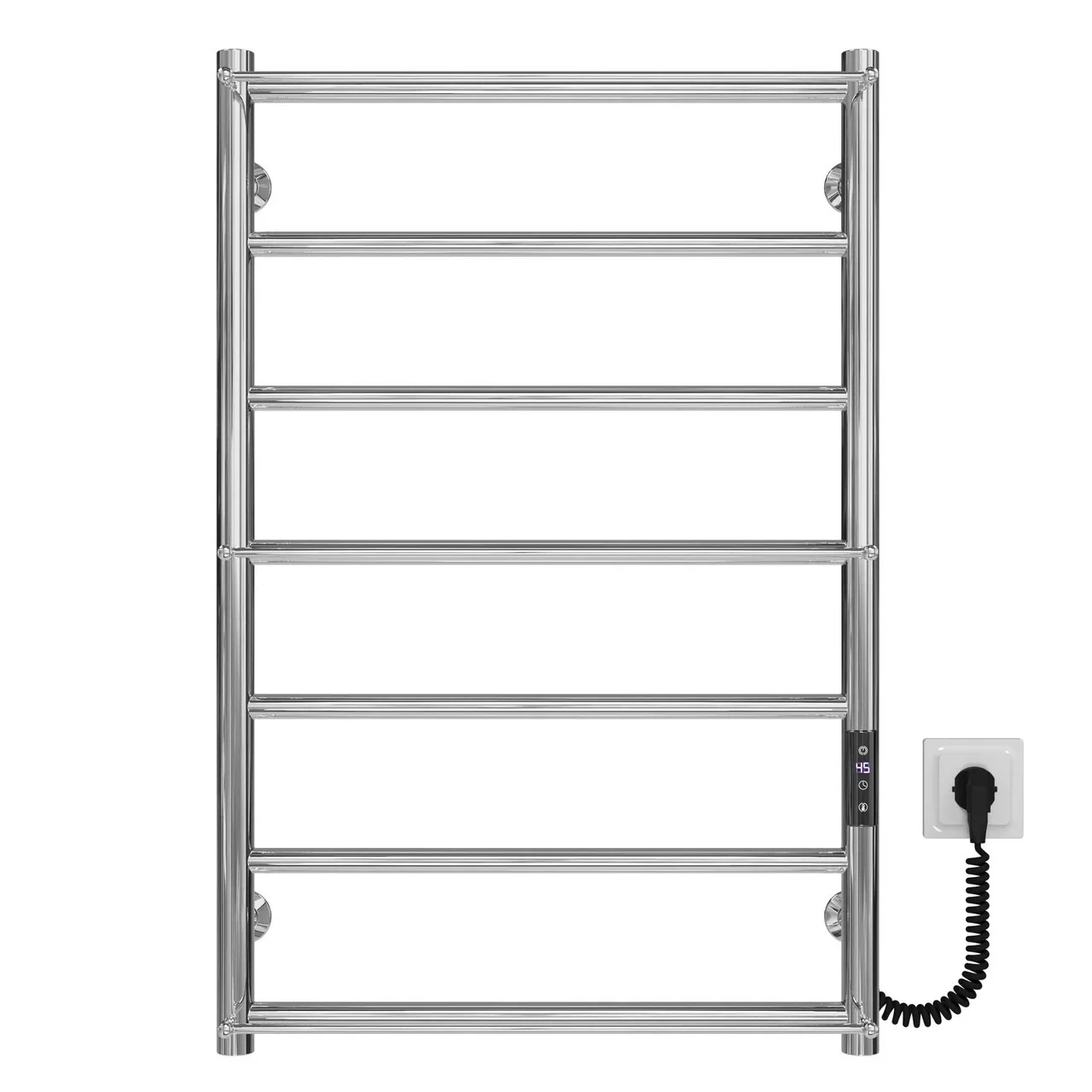 Рушникосушарка електрична Ladder П9 500х1000 Deffi нержавіюча сталь (Чорний, EF16, Праве підключення) - фото 138