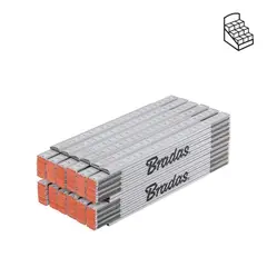 Лінійка розкладна, дерево, 2м, пружина, білий, DIY-MFW21WH/12BOX от Bradas - купить в интернет-магазине