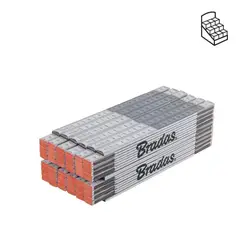 Лінійка розкладна, дерево, 2м, пружина, сірий білий, DIY-MFW21WG/12BOX от Bradas - купить в интернет-магазине