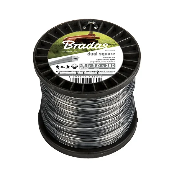 Ліска для тримера RIPPER DUAL "квадрат" 2,7мм х 100м, котушка, ZRK27100S