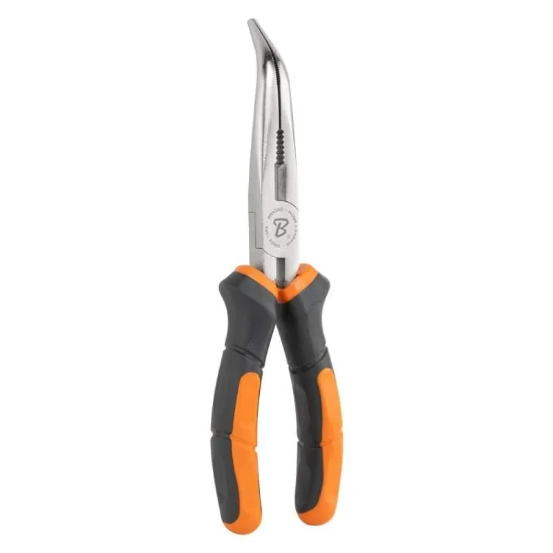 Вигнуті плоскогубці MASTER GRIP 200 мм, нікельовані, HOME & GARAGE, DIY-PL1213/8 - фото 2