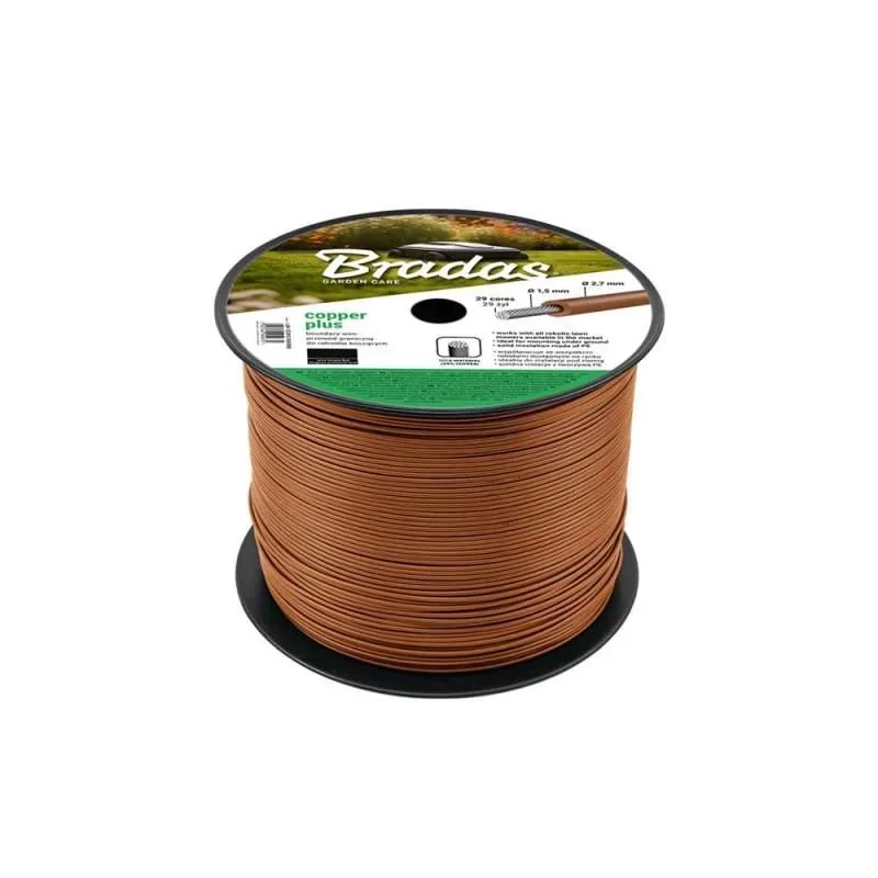 Межовий кабель для газонокосарок, 2,7 мм x 50 м, COPPER PLUS, LM-CCP27050BR