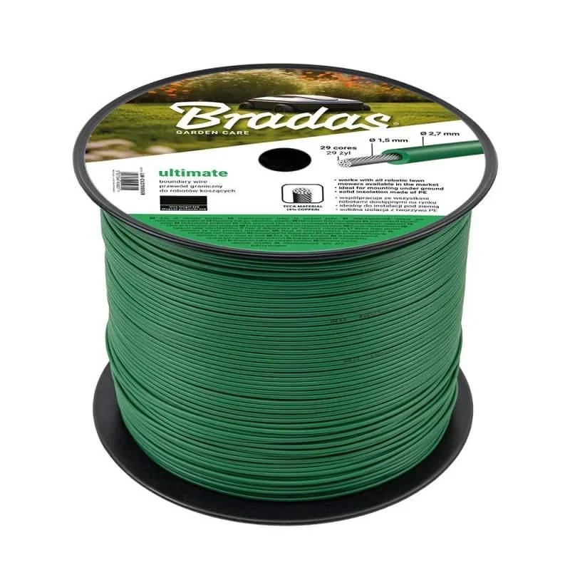 Межовий кабель для газонокосарок, 2,7 мм x 800 м, ULTIMATE, GREEN, LM-CU27800GR