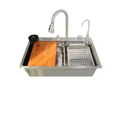 Мийка багатофункціональна Zerix ZH7546-SET-06.SUS304 DECOR з вбудованим змішувачем (ZX5682) от Zerix - купить в интернет-магазине