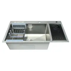 Мийка для кухні з нерж. сталі ZERIX ZH8245-SET-08 MICRO DECOR SS COLOR (колір неіржавка сталь) (ZM5593) от Zerix - купить в интернет-магазине