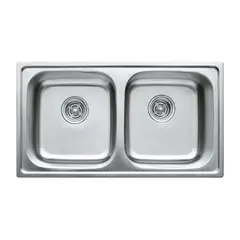 Мийка кухонна Haiba 78x43 Double (decor) (HB0567) от HAIBO - купить в интернет-магазине
