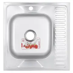 Мойка кухонная Zerix Z6060L-04-160E (Satin) (ZM0567) от Zerix - купить в интернет-магазине