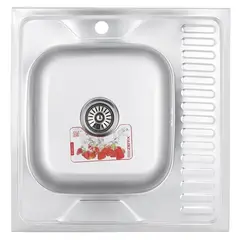 Мойка кухонная Zerix Z6060L-08-180E (Satin) (ZS0586) от Zerix - купить в интернет-магазине