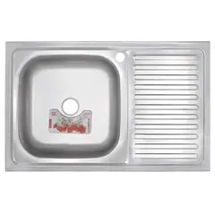 Мойка кухонная Zerix Z8050L-08-180E (Satin) (ZS0595) от Zerix - купить в интернет-магазине