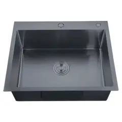 Мойка из нерж. стали ZERIX ZH6050-215 NANO-BLACK (3.0/0.8) (MX1586) от Zerix - купить в интернет-магазине